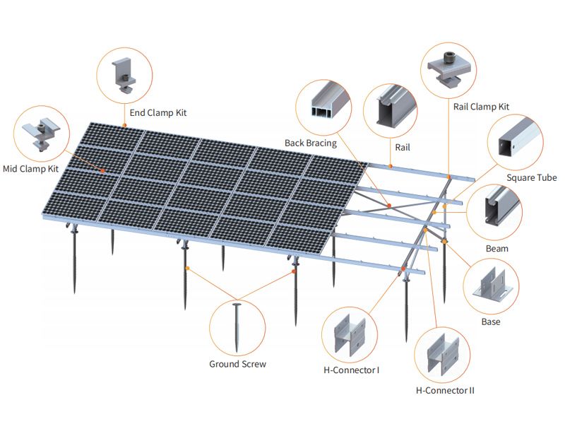 SF Aluminum Ground Mount1