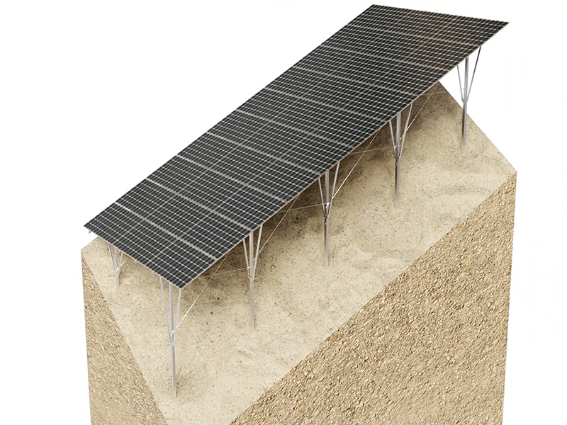 Installation Video of Ramming Pile Foundation Slop