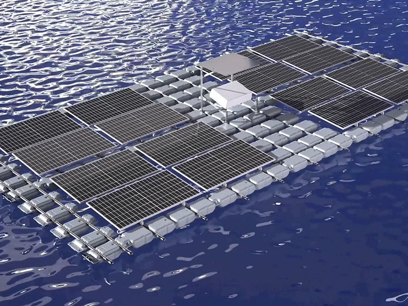Floating Solar Module Mounting System Installtion Video
