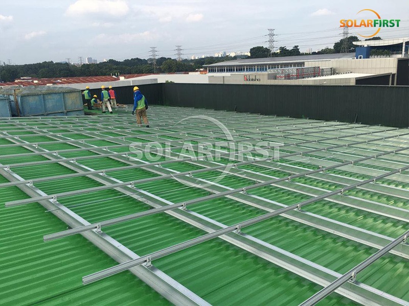 1MWp Metal Tile Roof Mount in Malaysia