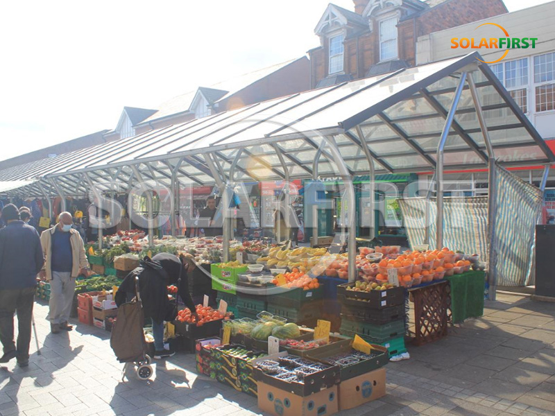 200KWp Solar Market Stall in Birmingham