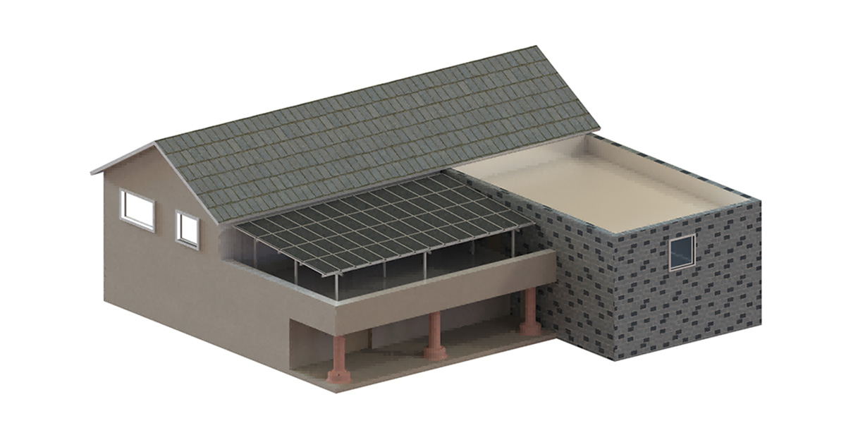 BIPV Waterproof Shed