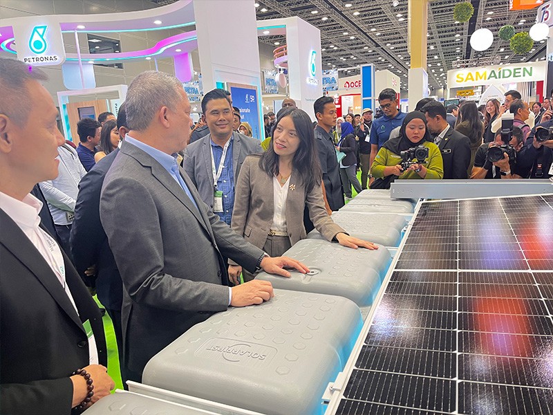 Malaysian Energy Minister Visits Solar First Booth at IGEM & CETA 2024