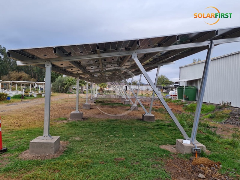 180KWp photovoltaic carport project in Chile #