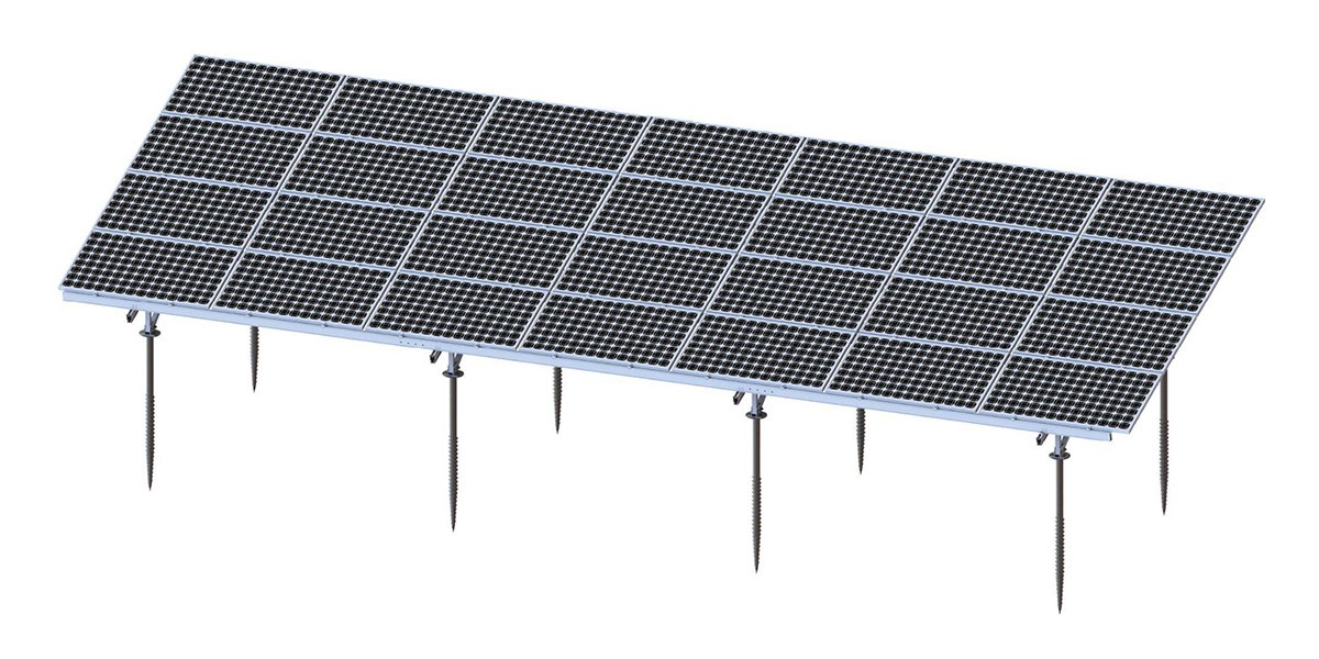 Ground power station solution: Dual-material system of hot-dip galvanized steel /ZAM alloy