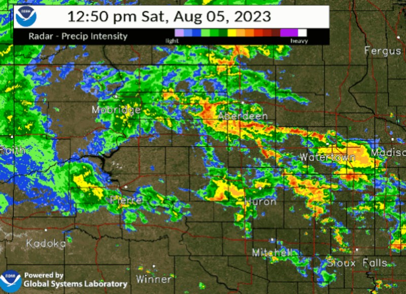 Cloud image of thunderstorm weather