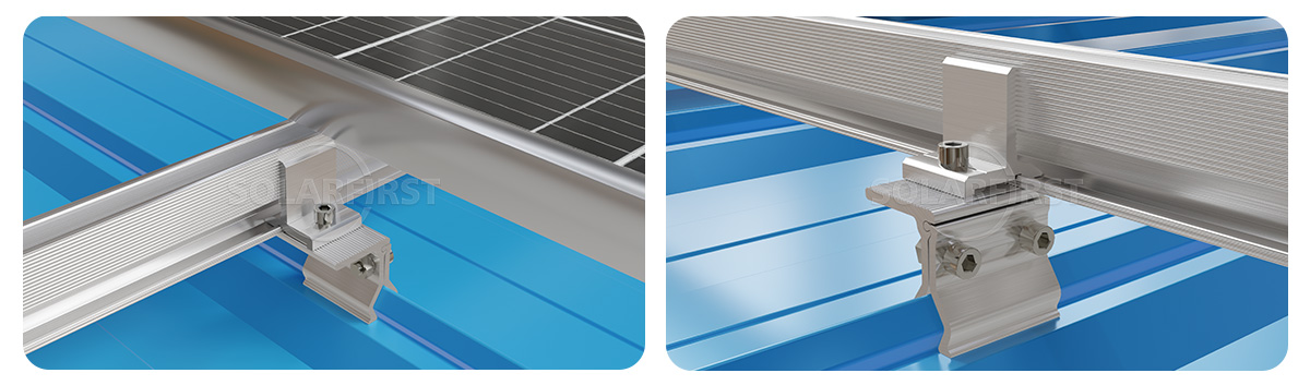 #Metal roof solar racking