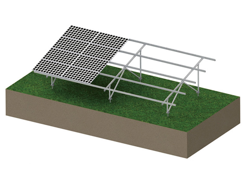 #modular solar foundation with concrete base