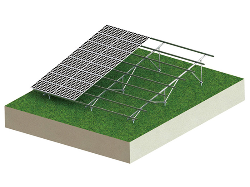 #modular solar foundation with concrete base