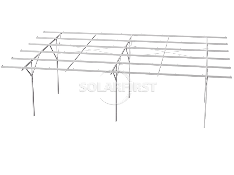 #Ramming Pile Solar Ground Mounting System